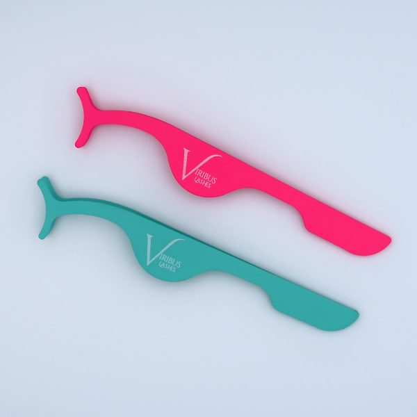 False eyelash tweezers - mint green and hot pink