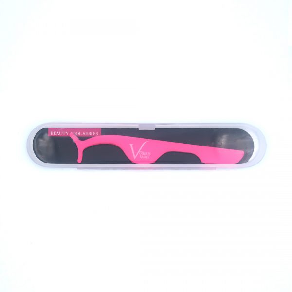 false eyelash tweezers hot pink in packaging case